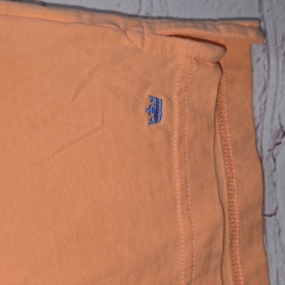 Peter Millar Orange Pocket Polo Shirt Classic Design Seaside Wash Mens Size M - Picture 6 of 11